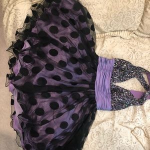 Brand new jovani purple and black short dress